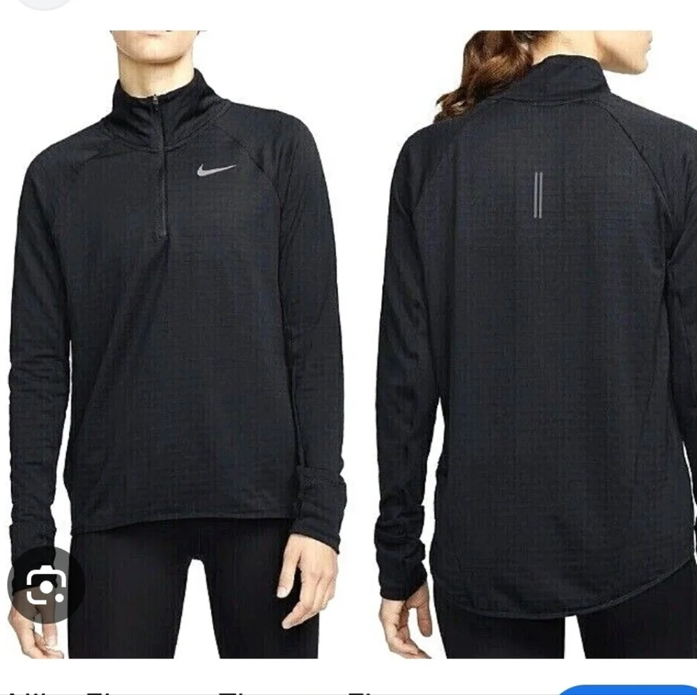 Nike Drifit Womens Running Black Thermal Sweatshirt Size Large
